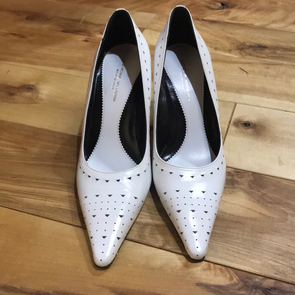 Adrienne Vittadini White Heels